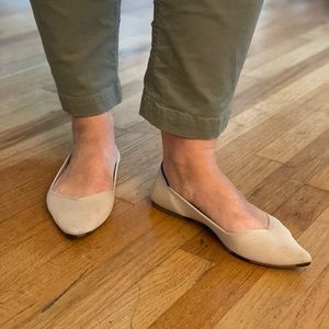 Rothy’s Tan Recycled Fabric Slip on shoes in a size 8 US